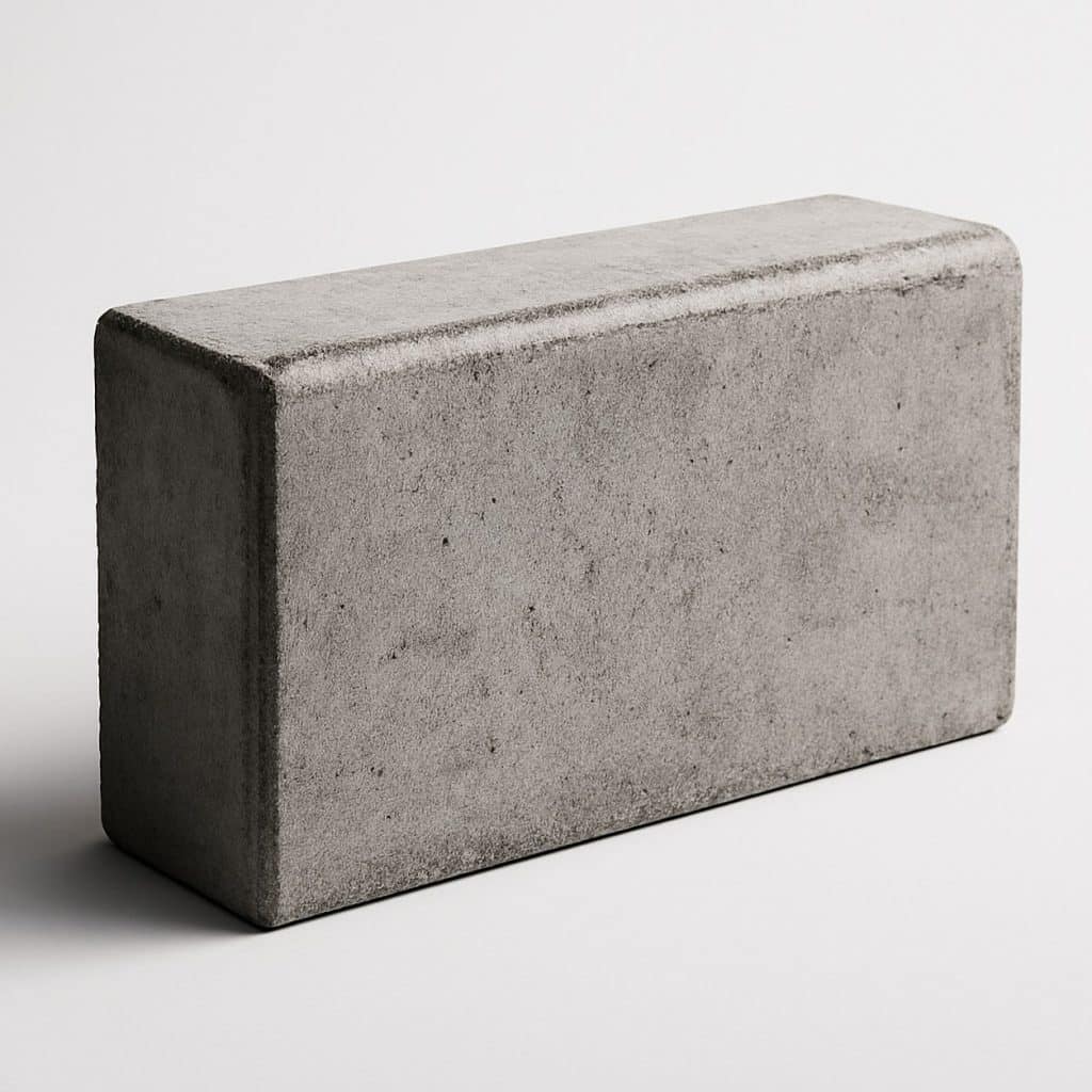 Bordure de jardin en béton gris présenté seul