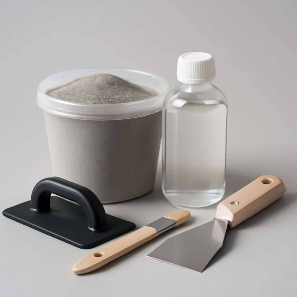 Kit complet béton ciré pour sol présenté seul