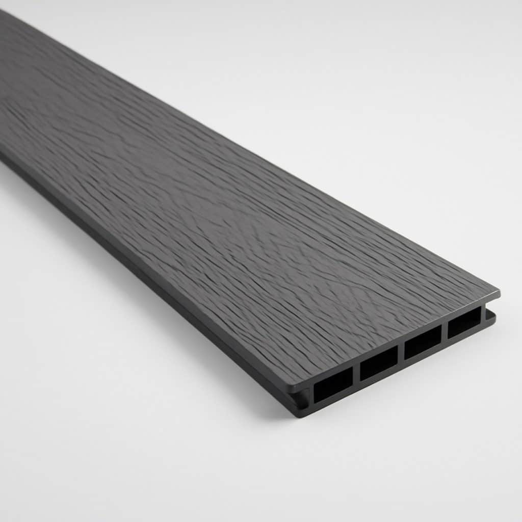 Lame de terrasse composite gris 4 m présenté seul