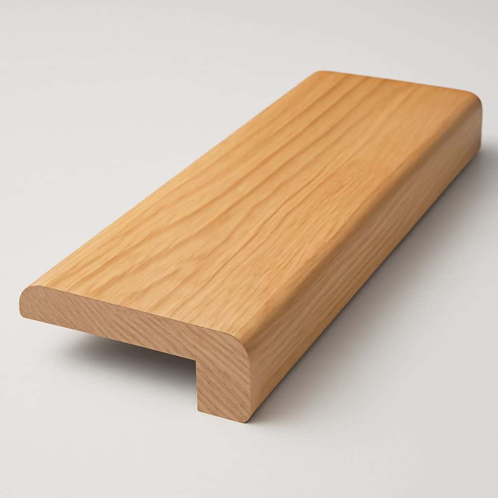 Nez de marche en bois pour intérieur présenté seul
