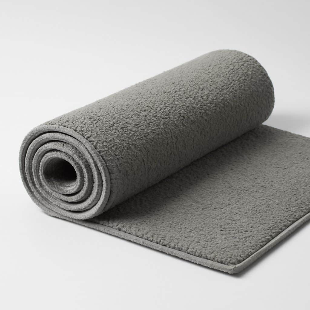 Tapis de couloir sur mesure en polyester présenté seul